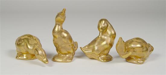 Appraisal: Set of Four Stangl Ducks - E Drinking B Preening