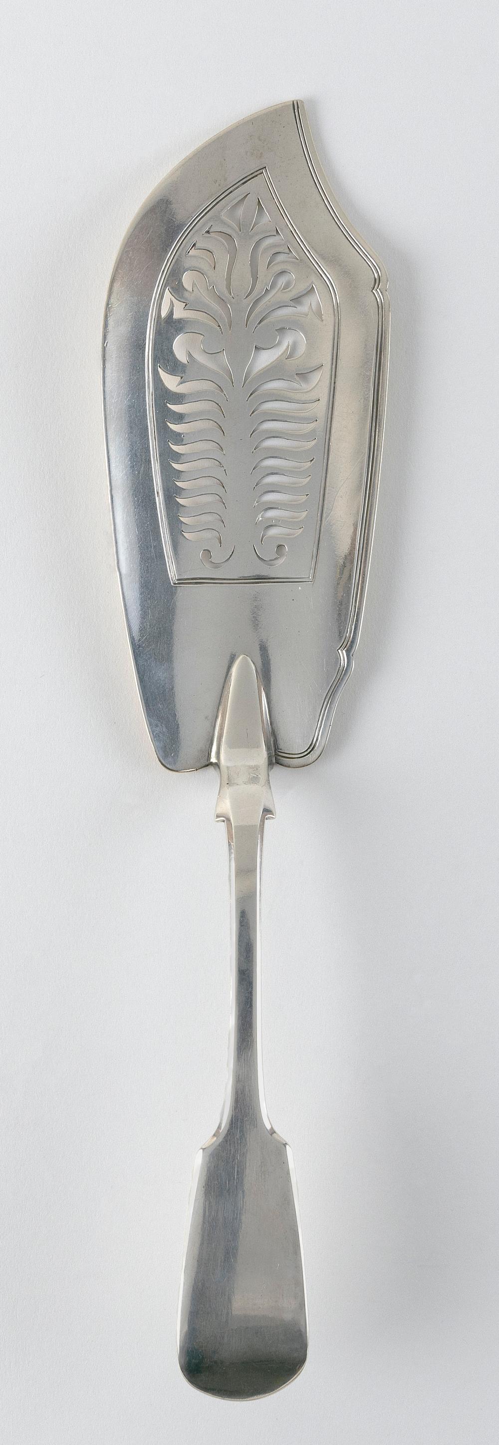 Appraisal: VICTORIAN STERLING SILVER FISH SLICE LONDON APPROX TROY OZ VICTORIAN