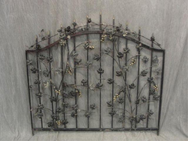 Appraisal: Ornate Wrought Iron Gate From a Scarsdale home Dimensions w