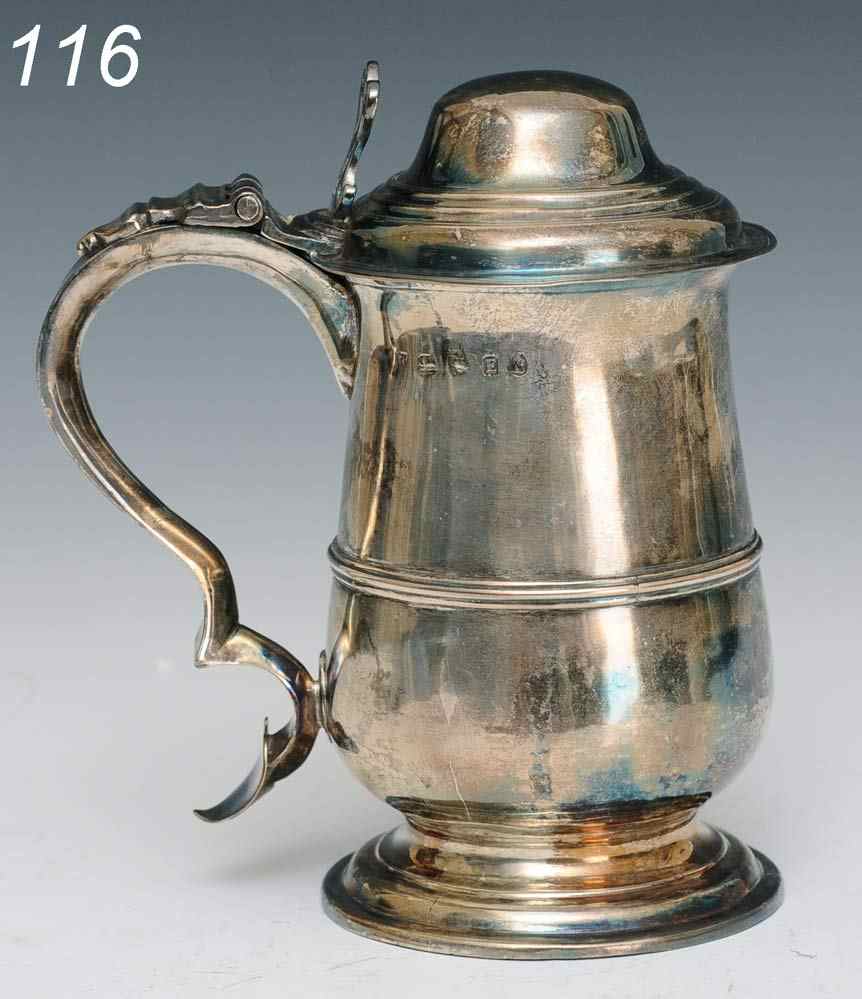 Appraisal: George III Silver Tankard Peter and Ann Bateman London ''