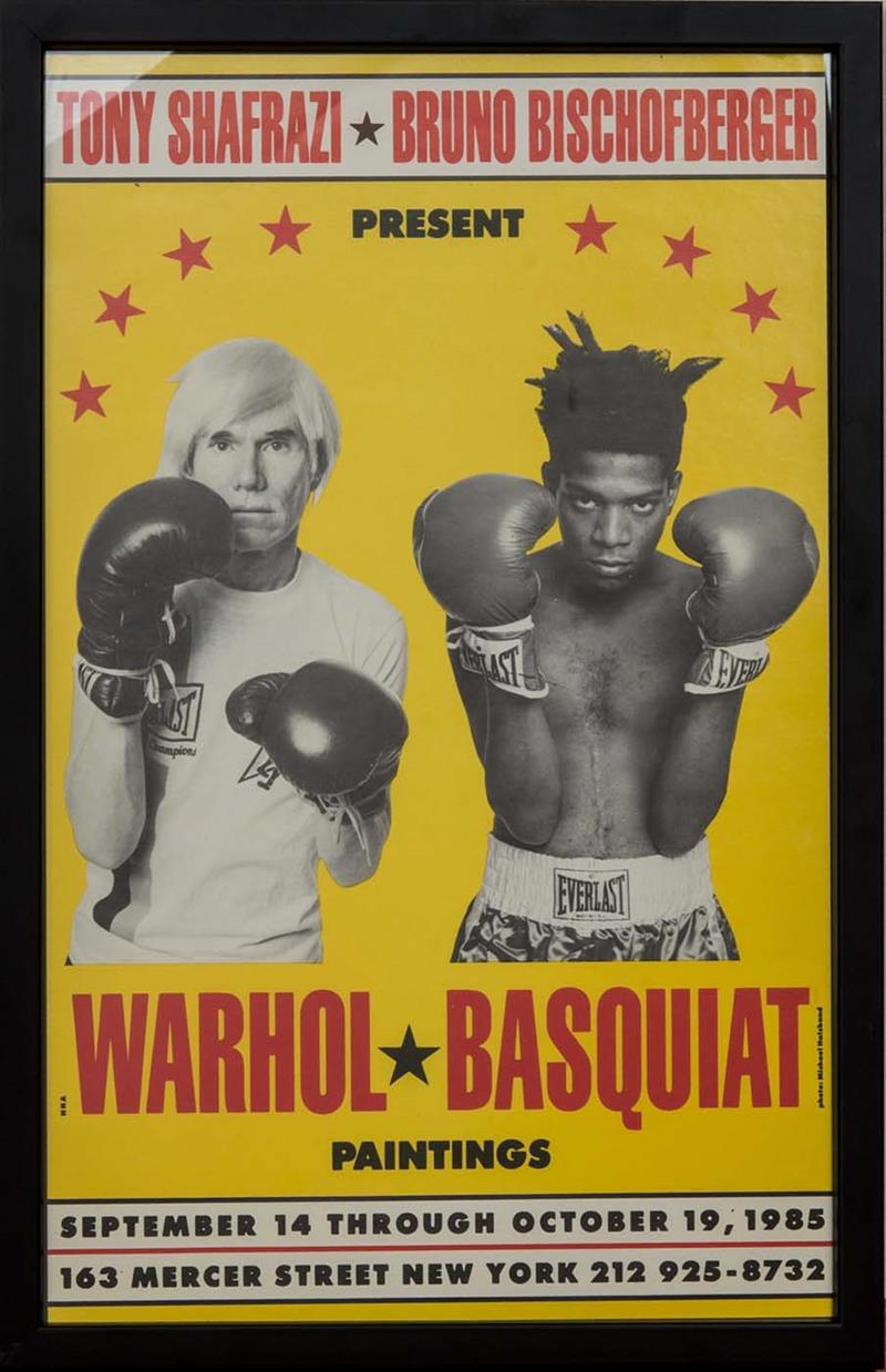 Appraisal: ANDY WARHOL - AND JEAN-MICHEL BASQUIAT - WARHOL-BASQUIAT PAINTINGS POSTER