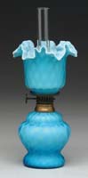 Appraisal: VERY RARE BLUE COLORED DQMOP MINI LAMP H - similar