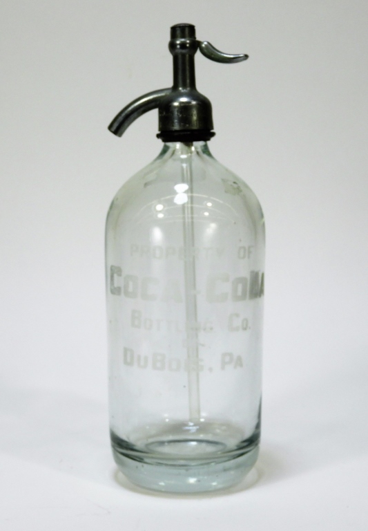 Appraisal: COCA-COLA DUBOIS PENN GLASS SELTZER BOTTLE United States th CenturyThick