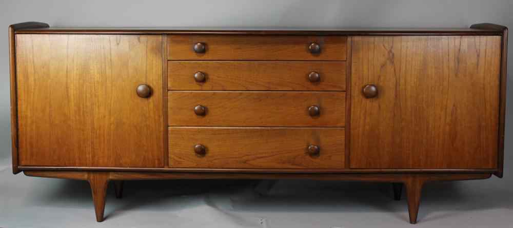 Appraisal: DANISH TEAK SIDEBOARD BY A YOUNGER LTD RETRO C The