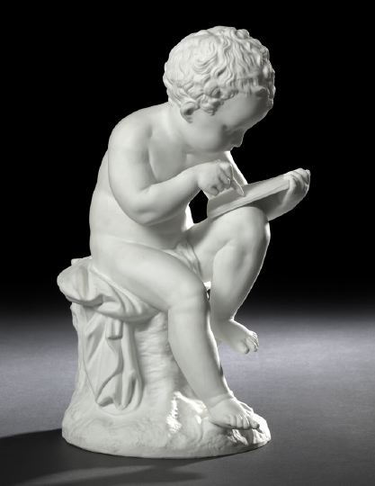 Appraisal: After Etienne-Maurice Falconet French - white biscuit porcelain figure of