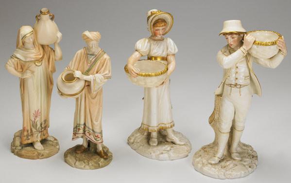 Appraisal: ROYAL WORCESTER Four figurines late th early th C boy