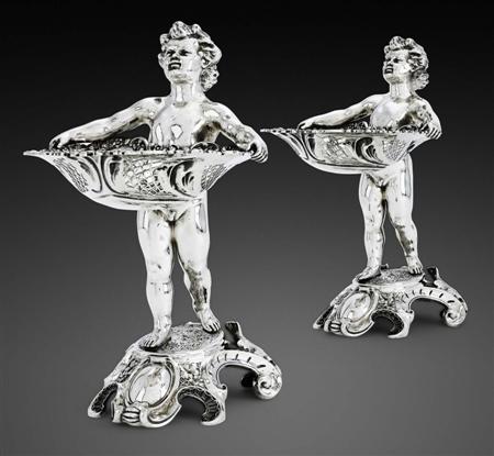 Appraisal: A pair of late Victorian silver bon-bon dishes William Hutton