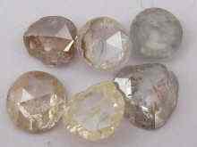 Appraisal: A quantity of loose polished rose cut diamonds approx carats