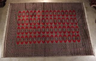 Appraisal: ORIENTAL RUG ' X ' SIGNED BOKHARA ORIENTAL RUG '