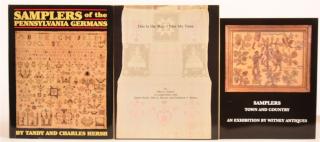 Appraisal: vols Books on Penna German Samplers Etc Hersh Samplers of