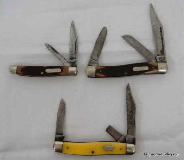 Appraisal: Vintage Schrade Pocket KnivesIncludes the following Schrade Old Timer ST