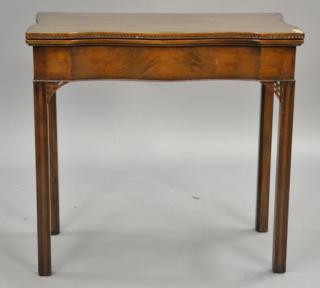 Appraisal: Kittinger Chippendale game table ht in wd in dp in