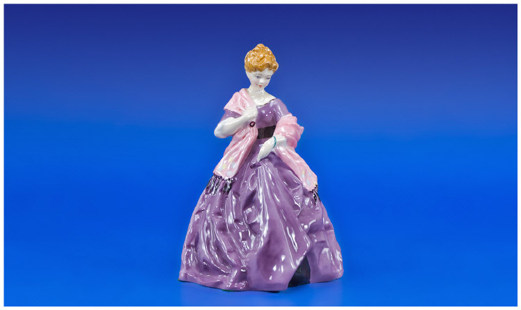 Appraisal: Royal Worcester Figurine RW First Dance Mauve Dress Pink Stole