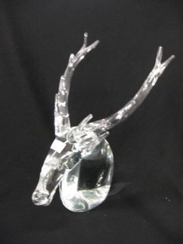 Appraisal: V Nason Murano Art Glass Statue deer head original label