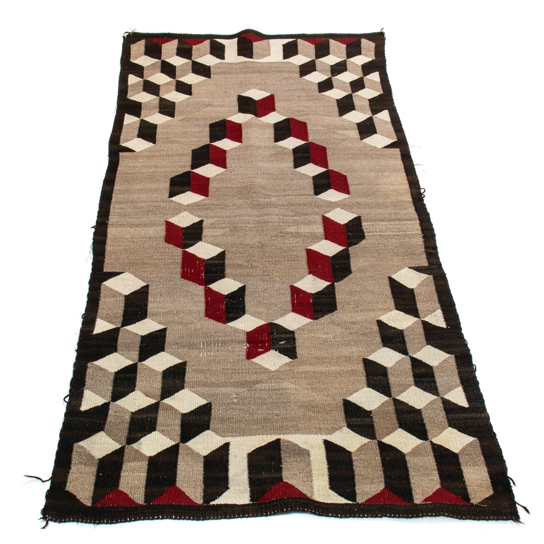 Appraisal: LOT OF NAVAJO GEOMETRIC RUGS Lot of Navajo geometric rugs