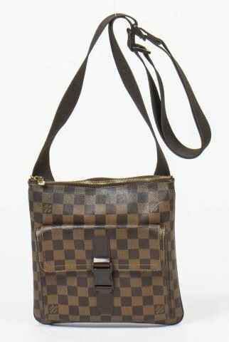 Appraisal: Louis Vuitton Pochette Melville bag in Damier Ebene coated canvas