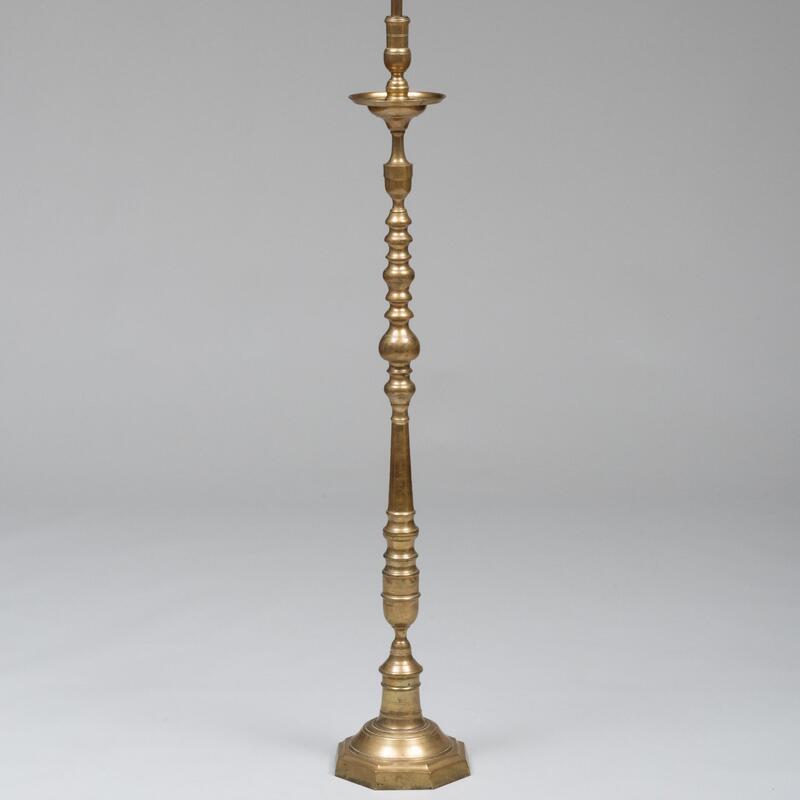 Appraisal: Continental Baroque Style Brass Floor Lamp ft in x x