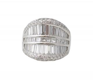 Appraisal: Ladies Platinum Diamond Ring Approx CTW Ladies custom made platinum