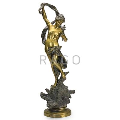 Appraisal: LUCA MADRASSI Italian - Bronze sculpture Fee Des Mers Fairy