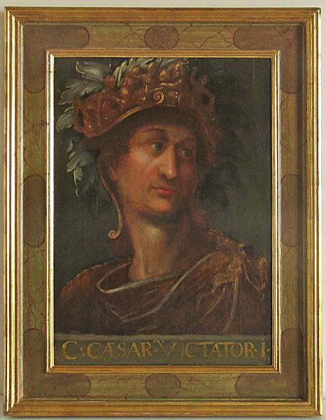 Appraisal: A set of ten oil on board portraits of Roman