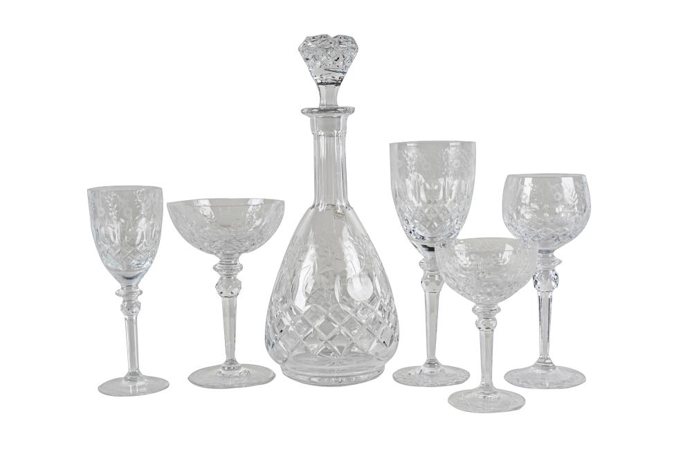 Appraisal: ROGASKA CRYSTAL STEMWARE SERVICEGallia pattern comprising decanter with stopper high