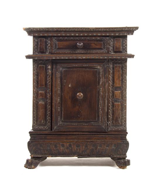 Appraisal: Sale Lot An Italian Walnut Side Cabinet th century having