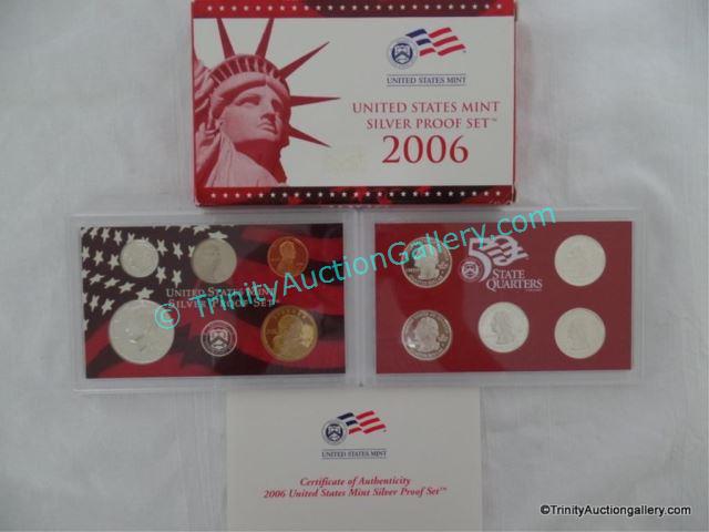 Appraisal: US Mint Silver Proof Coin Set w Coins Issued in