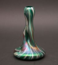 Appraisal: Pinched Loetz Vase Loetz glassworks was founded in by Johann