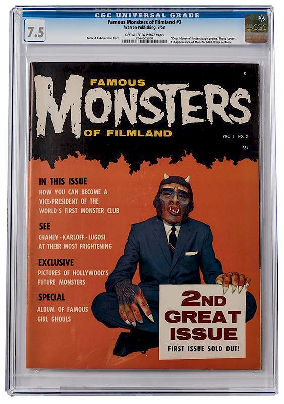 Appraisal: Famous Monsters of Filmland No Famous Monsters of Filmland No