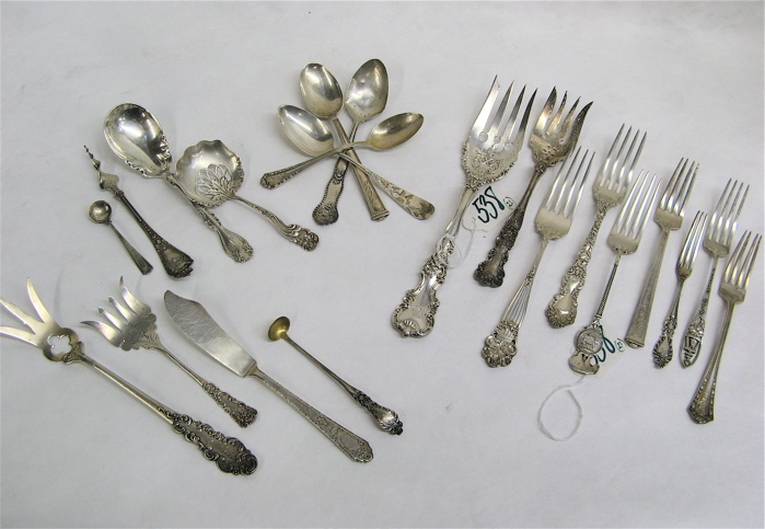 Appraisal: COLLECTION OF AMERICAN STERLING SILVER FLATWARE pieces made by various