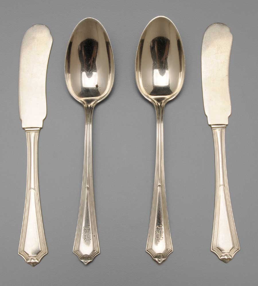 Appraisal: Gorham Plymouth Sterling Flatware American th century pieces most with