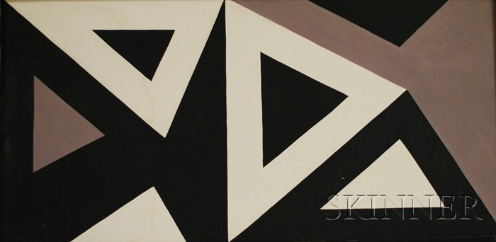 Appraisal: Reeta Gidwani Karmarkar American b Geometric Abstract Unsigned Acrylic on