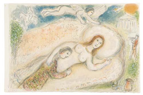 Appraisal: MARC CHAGALL Circe Color lithograph on cream wove Arches paper