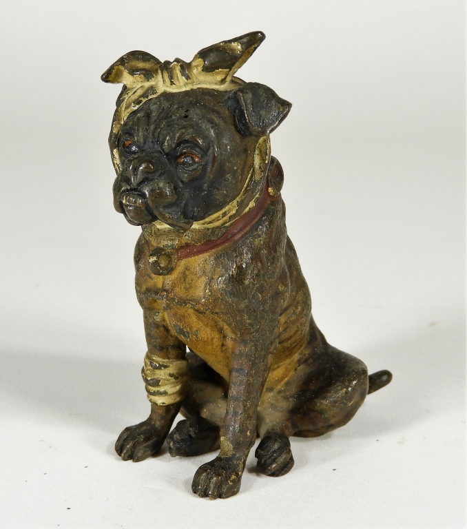 Appraisal: AUSTRIAN VIENNA BRONZE ENGLISH BULLDOG FIGURE Austria th CenturyFinely cast