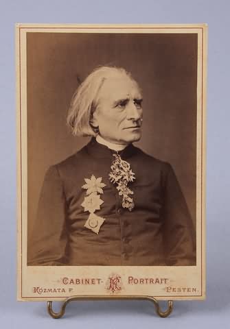 Appraisal: Cabinet card of Franz Liszt - Noted Hungarian composer by