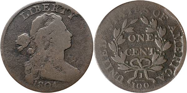 Appraisal: C Good PCGS S- B- R Gray-brown toning on the