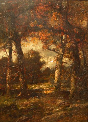 Appraisal: Artist Linford Charles American - Title Untitled Autumn Scene Medium