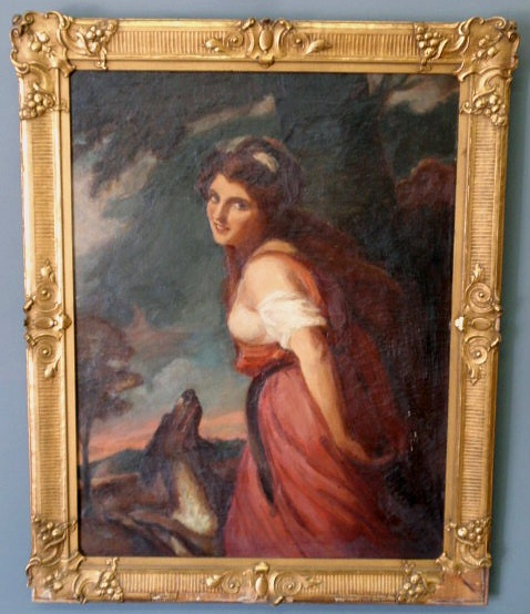 Appraisal: Oil on canvas portrait th c of a woman with