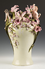 Appraisal: French Porcelain Vase C With nude women irises flowers