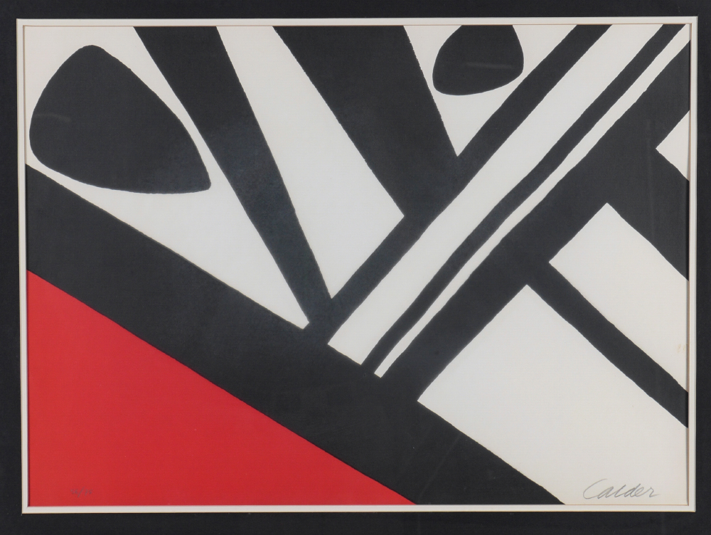 Appraisal: CALDER Alexander American - ''L'Acier du Constructeur'' Lithograph sight size