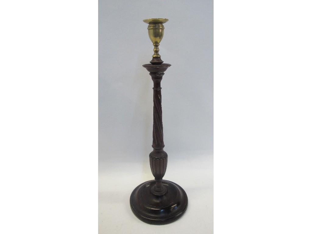 Appraisal: Georgian mahogany candl