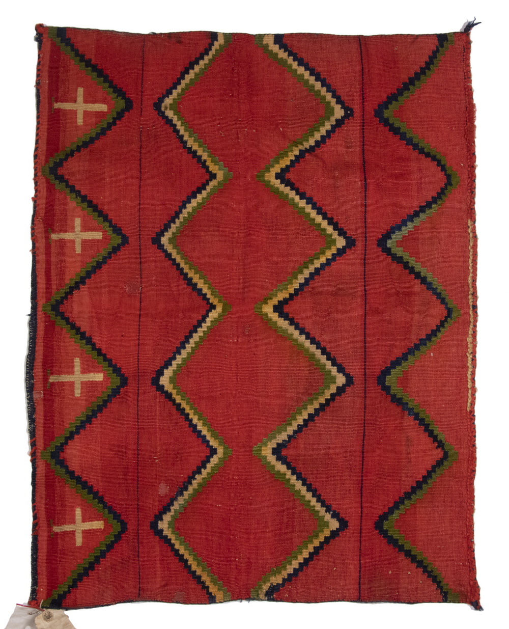 Appraisal: CLASSIC EARLY NAVAJO SADDLE BLANKET Circa Navajo Horse Blanket woven