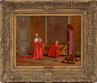 Appraisal: J G VIBERT OIL ON CANVAS J G VIBERT FRENCH