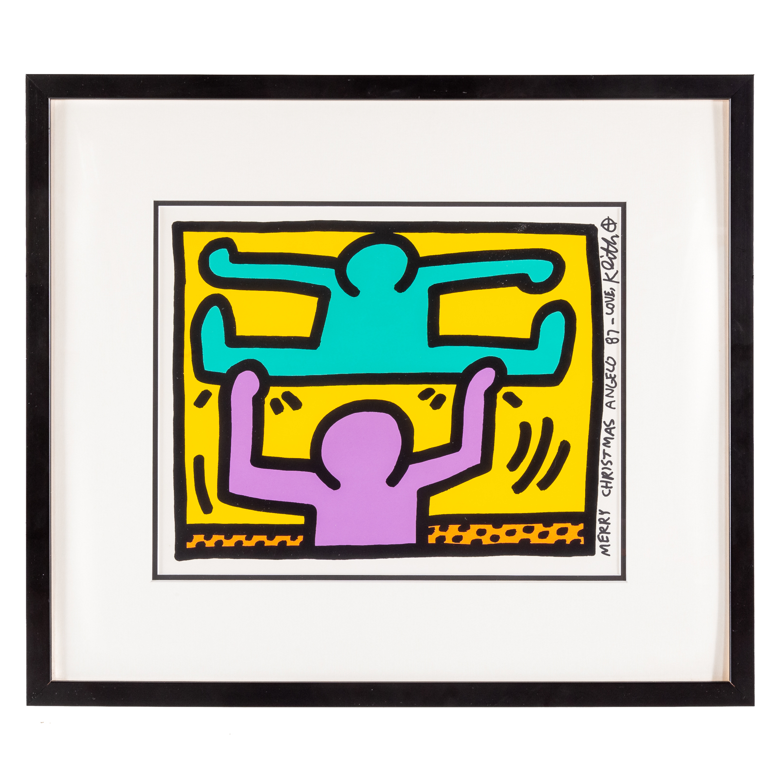 Appraisal: KEITH HARING POP SHOP I SERIGRAPH American - Serigraph in