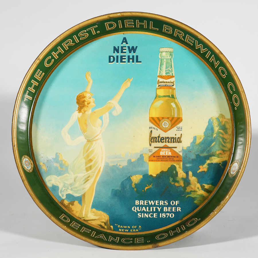 Appraisal: Christian Diehl New Diehl Centennial Beer TrayReference n aBrewery Christian