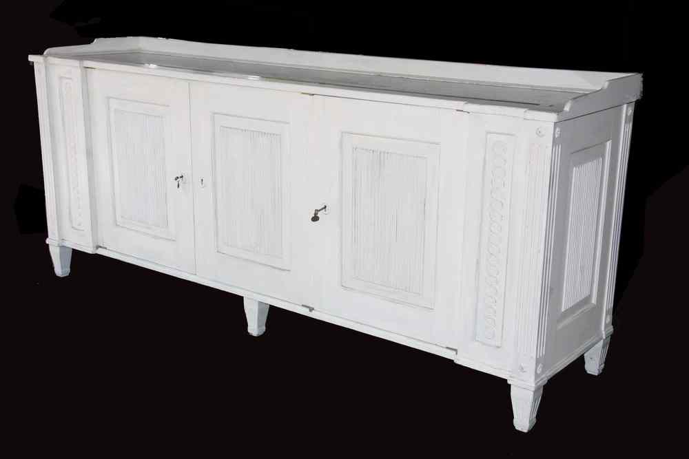 Appraisal: DECO CREDENZA - s Classical Deco Style Credenza in white