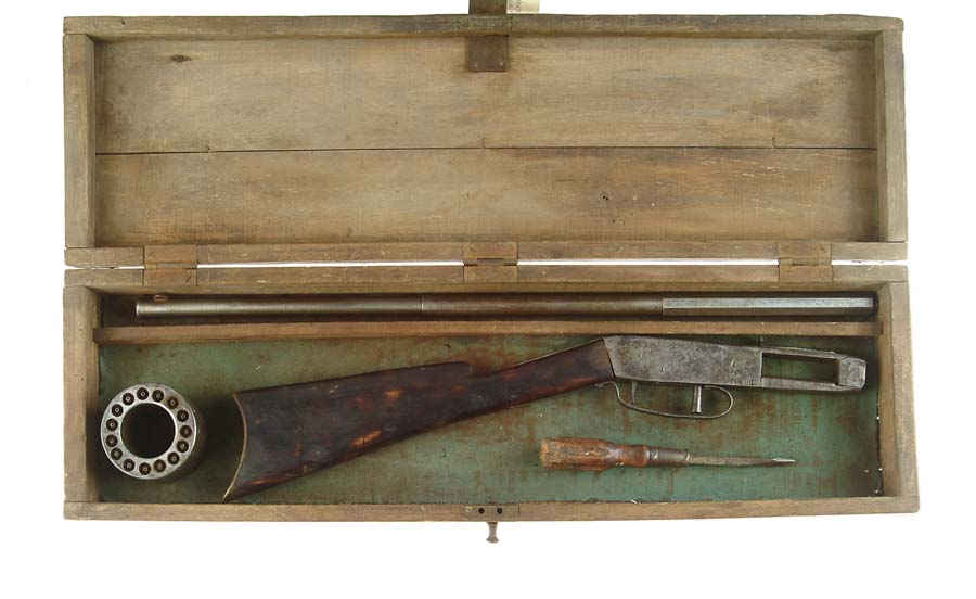 Appraisal: EXTREMELY RARE ALEXANDER HALL REVOLVING RIFLE Cal About Unusual and