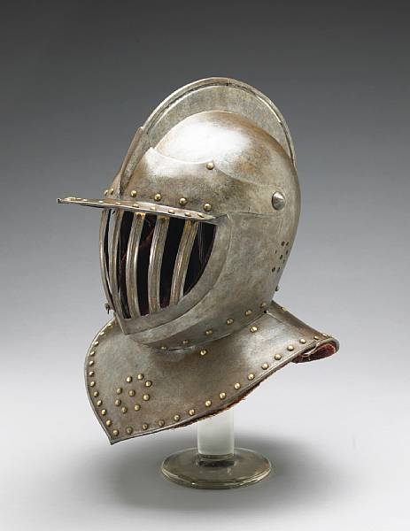 Appraisal: A cuirassier officer's closed burgonetcirca - The heavy skull having