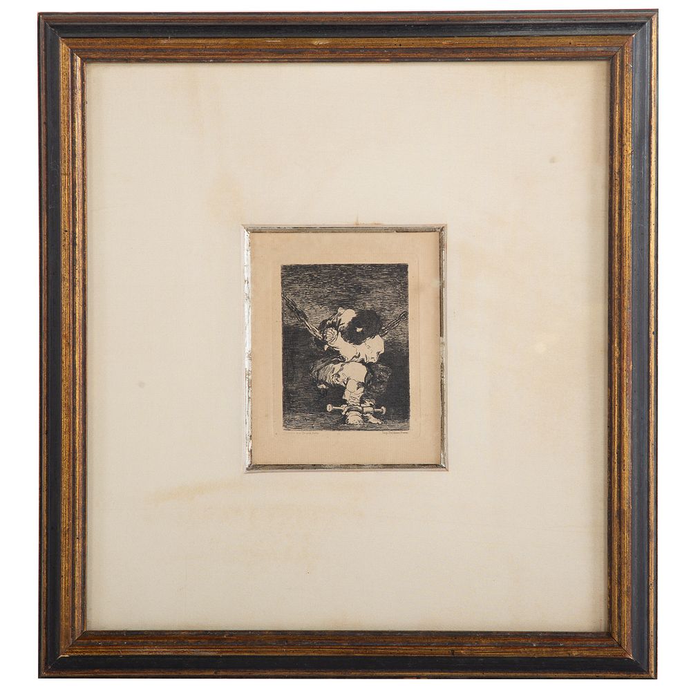 Appraisal: Francisco de Goya The Little Prisoner etching Spanish - From