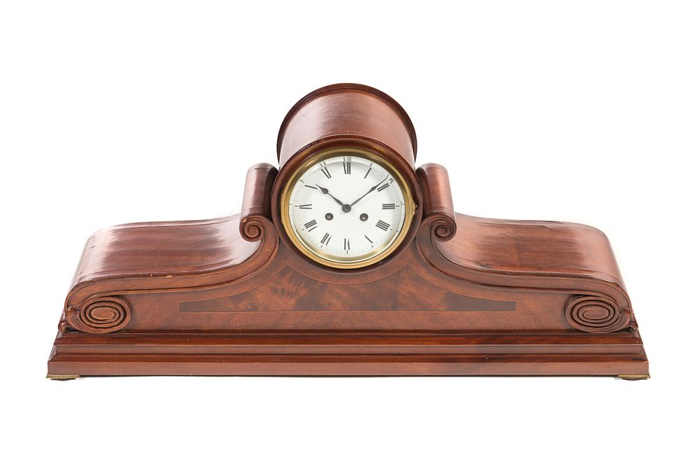 Appraisal: Mahogany Mantle Clock Mahogany Mantle Clock